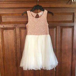 rose gold top with white under .